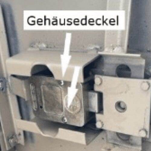 Gehäuse von einem Tresorschloss öffnen Öffnung eines Zahlenschlosses